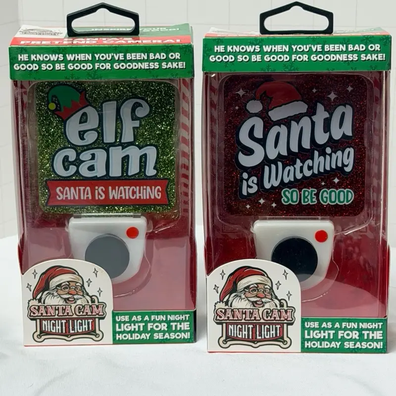 Christmas Cam Night Light Santa or Elf Assortment