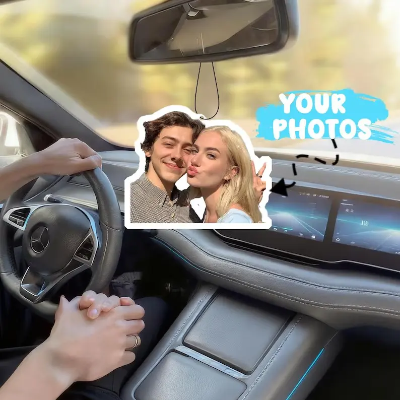 Customized Car Air Freshers - Personalized and Fun Car Air Freshers| Unique photo gifts, personalized car accessories, double-sided printing, car aromatherapy, suitable as Christmas gifts, Valentine's Day gifts, DIY custom birthday gifts, anniversary gif