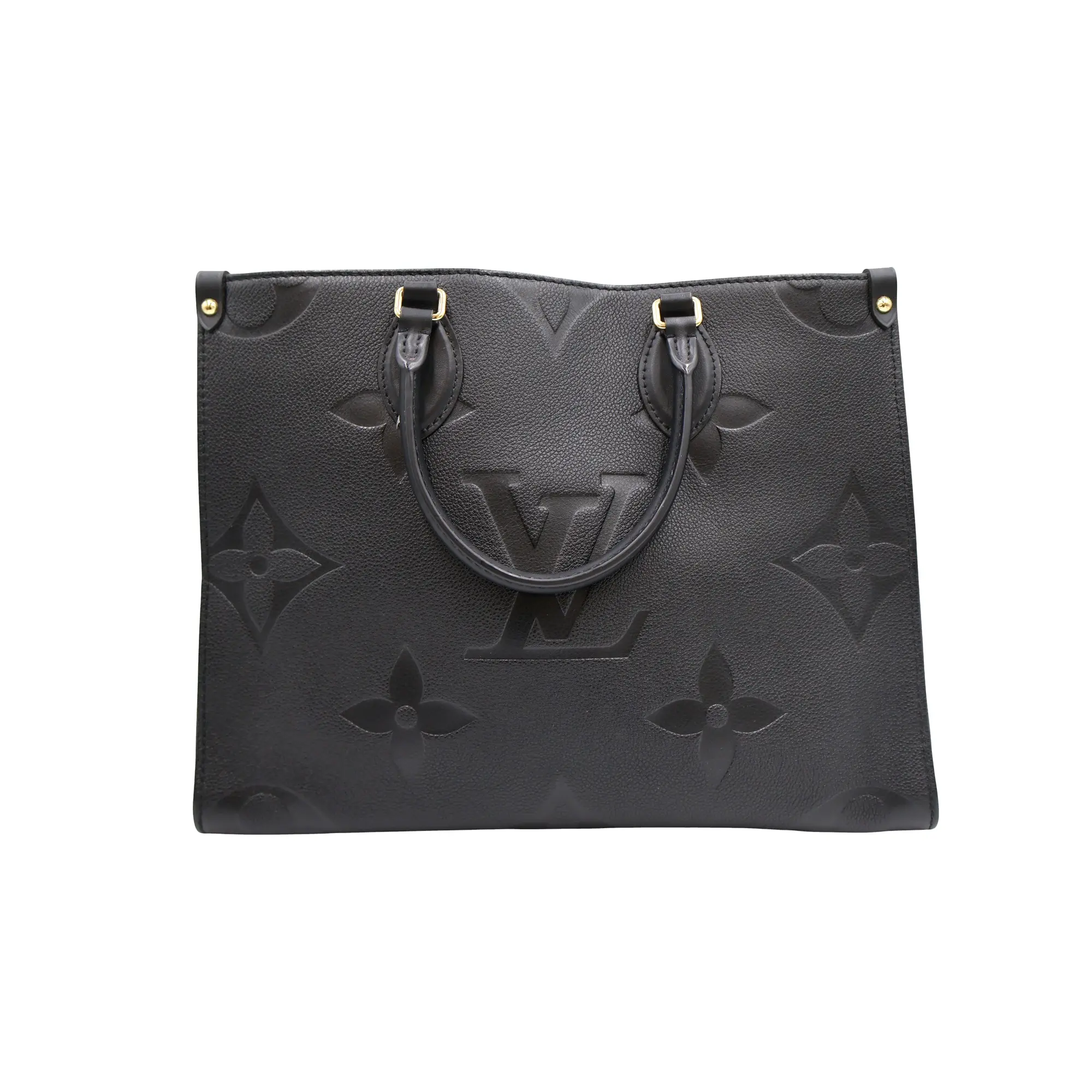 Pre-owned Louis Vuitton leather Tote Bags Monogram Empreinte Giant OnTheGo MM Tote Bag (ECG00089)