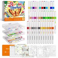 36 Colors with White pen barrel