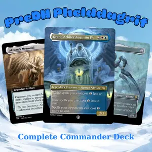 MTG Commander Deck: PreDH Phelddagrif MTG Proxy 100 Cards – Group Hug Political Peace Theme – Bant Green White Blue Build – Whimsical Fantasy Gift Set for Collectors, Perfect Gift for Magic Fans