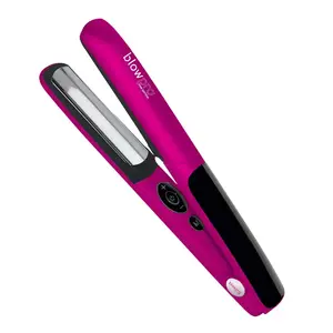Blowpro Pink Edition Titanium Style Flat Iron with Rapid Heat Technology Adjustable Color