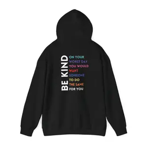 Be Kind (Front and Back) Unisex Heavy Blend™ Hooded Sweatshirt