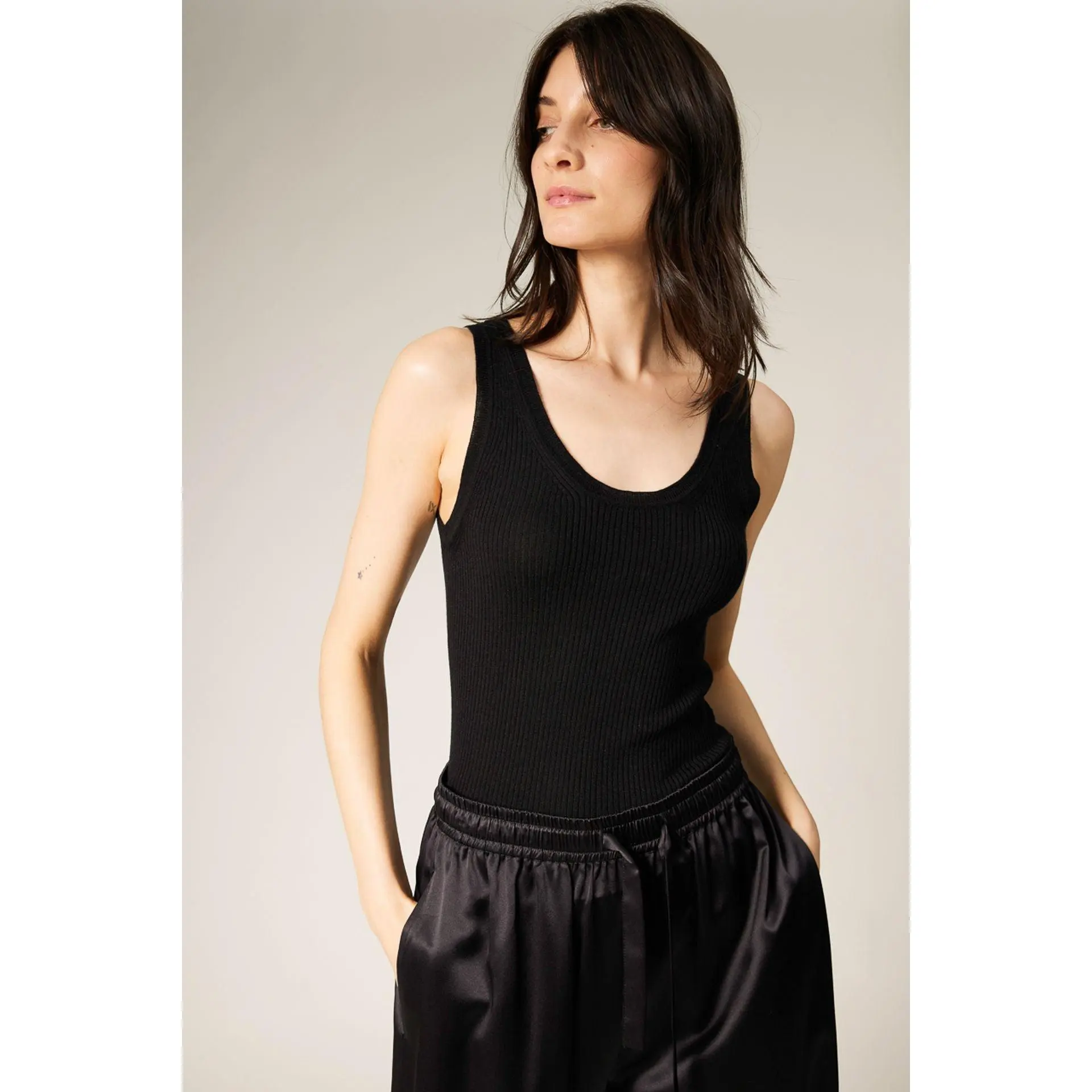 Evelyn Silk Cashmere Tank Top