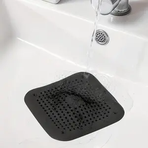 2 Piece Shower Hair Catcher Set, Portable Drain Stopper, Rubber Cover Bathroom Kitchen Hair Filter, Essential Home Accessories, Bathroom Accessory
