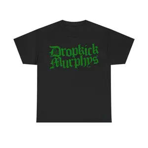 Dropkick Murphys T Shirt Print on Front & Back Fighting Nazis Since 1996 Flogging Molly The Rumjacks Unisex Heavy Cotton T Shirt