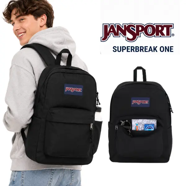 JanSport SuperBreak One Backpacks - Durable, Lightweight Bookbag with 1 Main Compartment, Front Utility Pocket with Built-in Organizer
