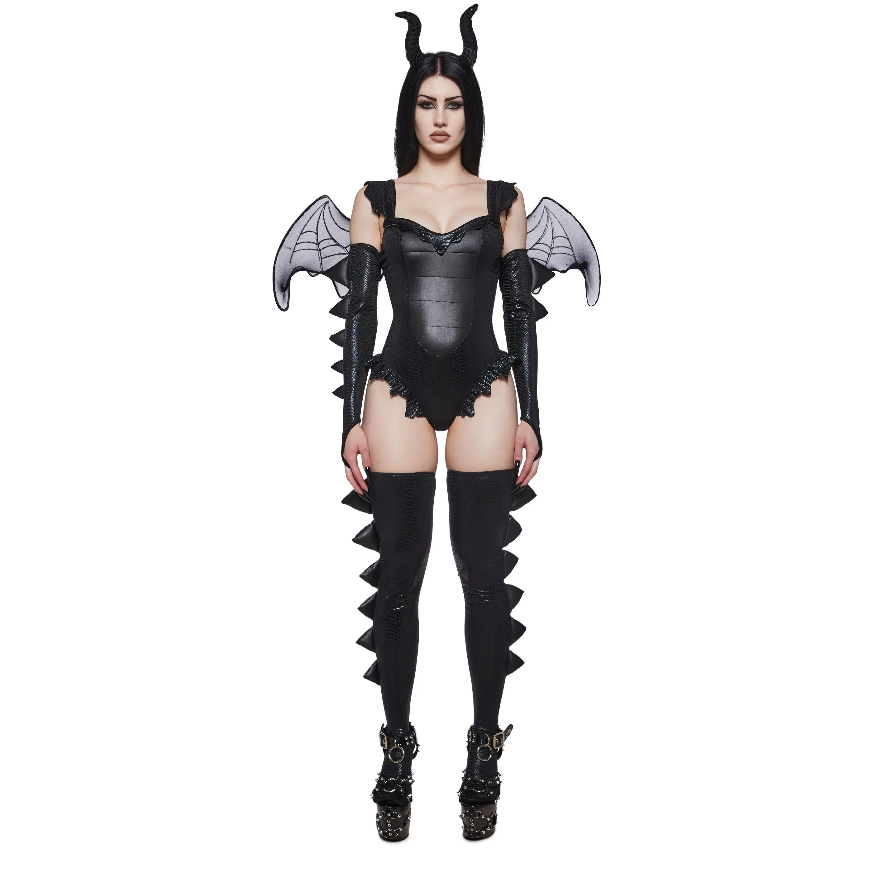 Black Fire Breathing Dragon Costume