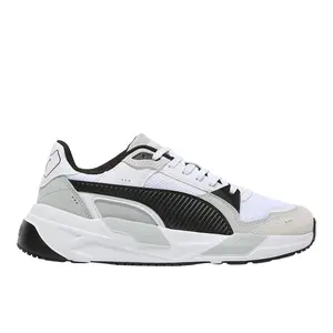 PUMA Mens Trinity 2 Lace Up Sneakers Shoes Casual - Black, White