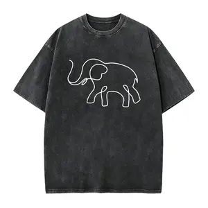 Minimalist Elephant Shirt, Cute Elephant T Shirt, Animal Lover Graphic Tee, Gift for Wildlife Fan