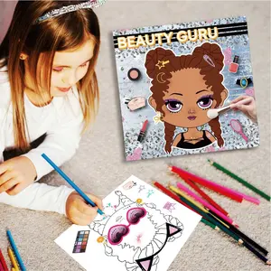 Creative Makeup Sticker Coloring Book, Learn Makeup Skills, Develop Aesthetic Sense, Enjoy DIY Beauty Fun!