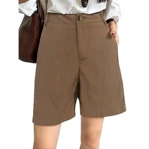 Aswulk Women's Shorts Wide Leg Casual Summer Shorts High Waisted with Pockets