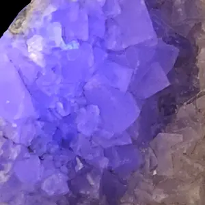 GIANT 12" Fluorescent Fluorite Cluster with Stand- "The Ice Cube" - Massive Cubic Crystals (China)