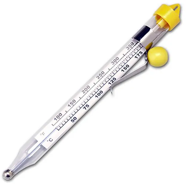 3510 Kitchen Glass Candy & Deep Fry Thermometer, Essential Kitchen Utensil for Food Temperature Measuring & Monitoring
