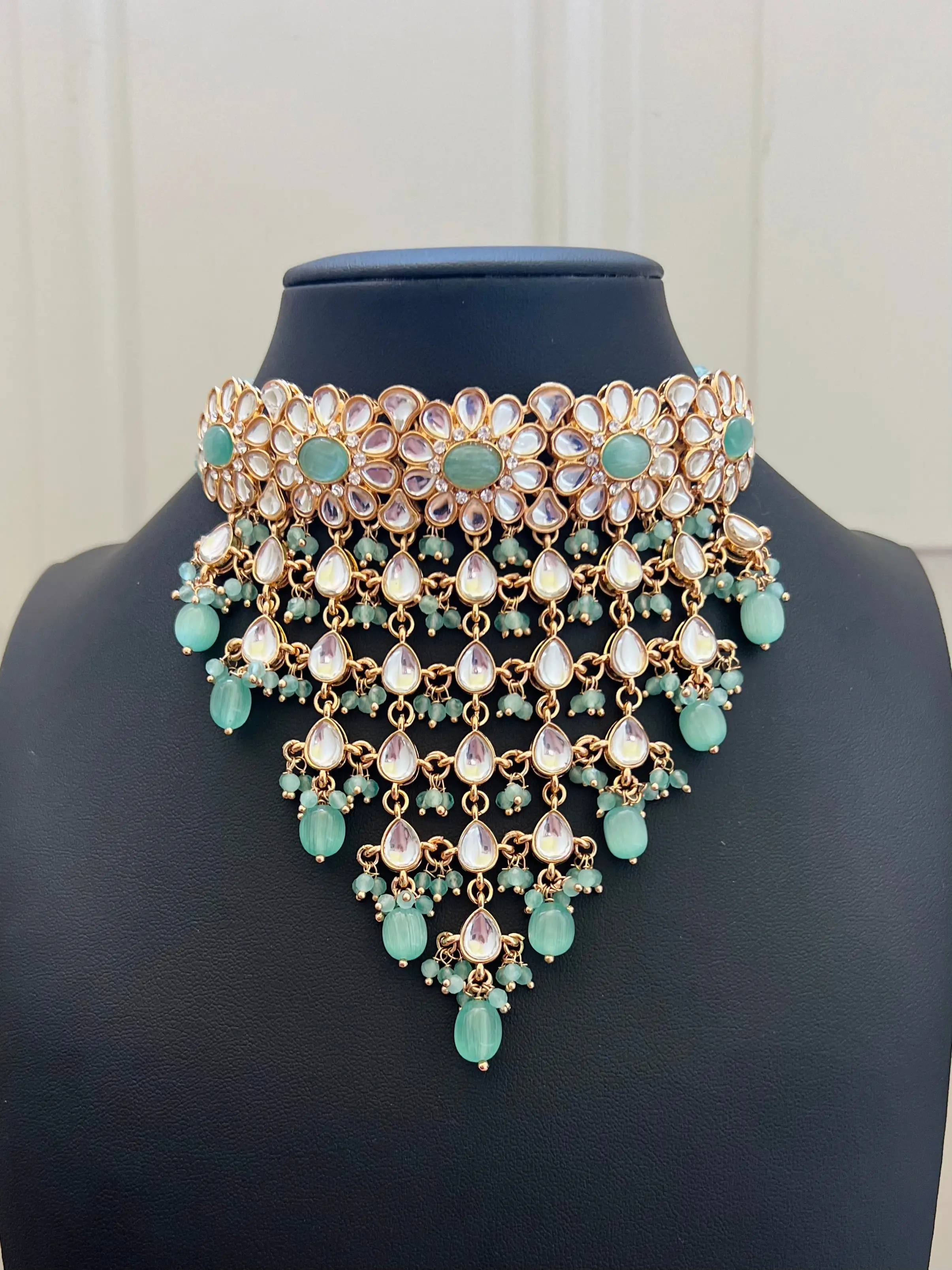 Jodha Necklace Set (Includes Earrings & Tikka)