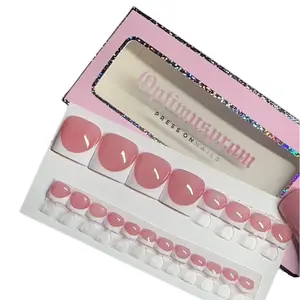 Handmade French Press on toe nails