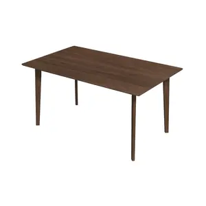 Carlos MCM Solid Wood Rectangular Dining Table 59"