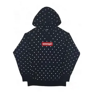 Supreme x Comme des Garçons SHIRT Polka Dot Box Logo Hooded Sweatshirt Navy