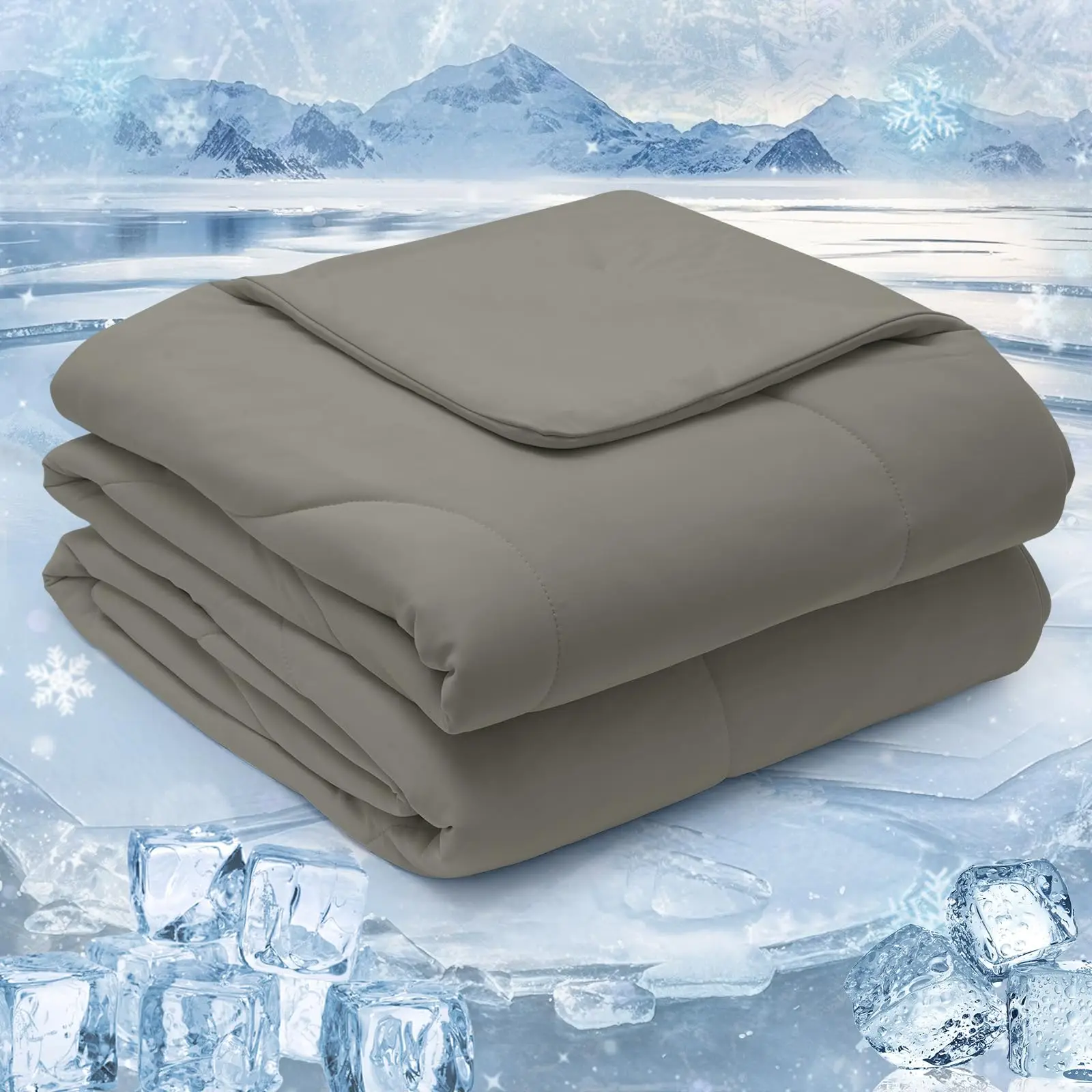 PHF Soft Cooling Blanket for Hot Sleepers and Night Sweats, Summer Cozy Breathable Blanket, Q-MAX>0.45 Absorb Body Heat & Dual-Sided Cool Design, Idea