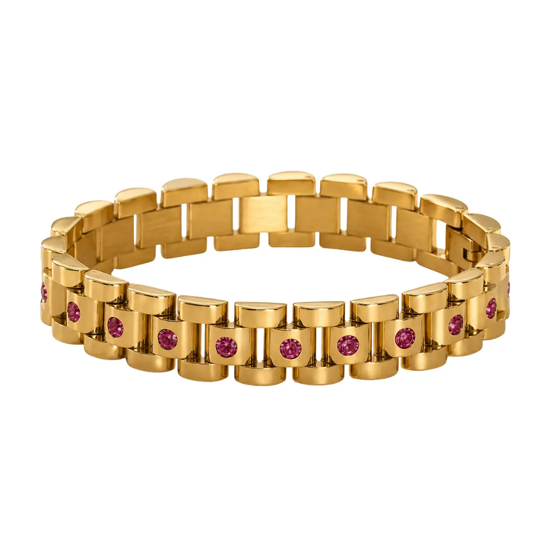 (PINK) Diamond Brooke Bracelet