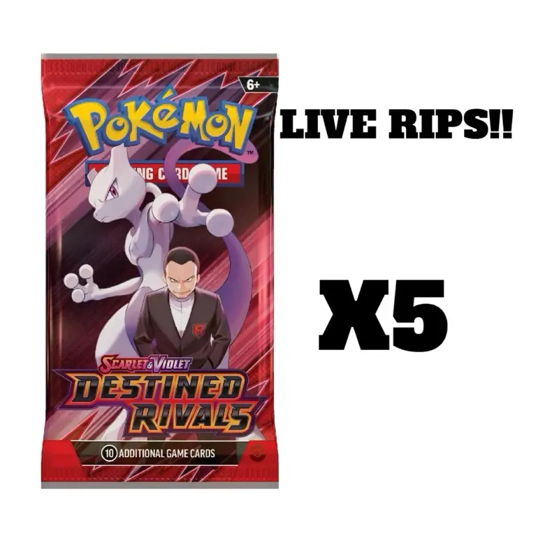 LIVE - (5 packs) Destined Rivals Booster Packs