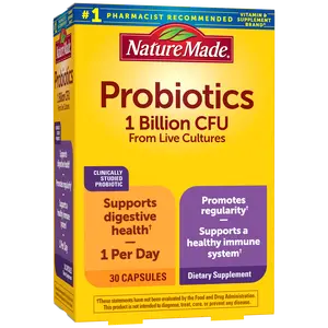 Probiotics 1 Billion CFU From Live Cultures Capsules