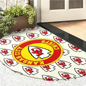 Nfl Kansas City Chiefs Kc Logo Mat, Base with Design, Non-Slip Plush Absorbent Rug for Fans, Multi Sizes for Home & Bath
