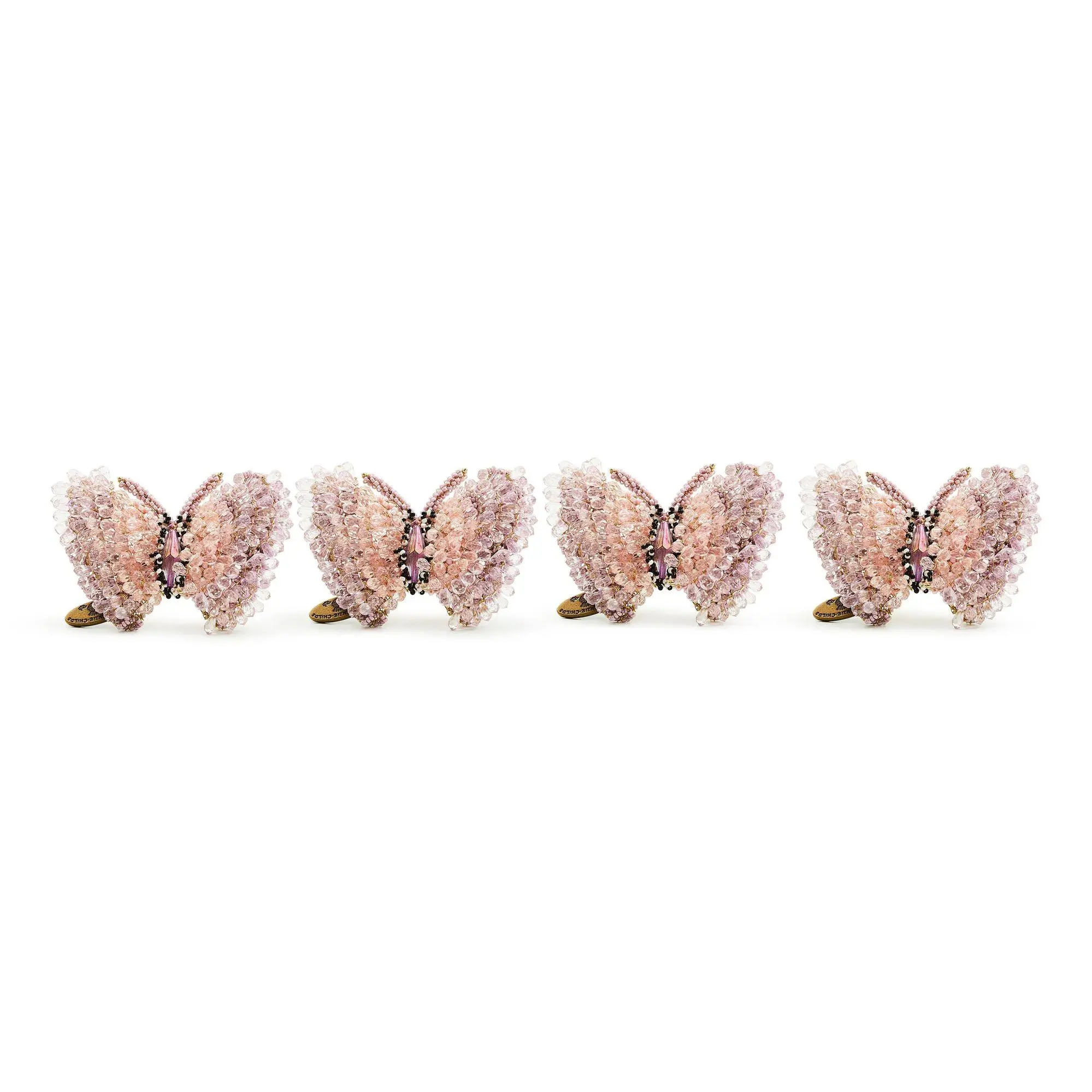 MacKenzie - Childs Set of 4 Butterfly Napkin Rings