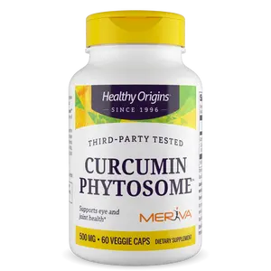 Healthy Origins - Curcumin Phytosome, 500mg  Dietary Supplement - 2 Sizes