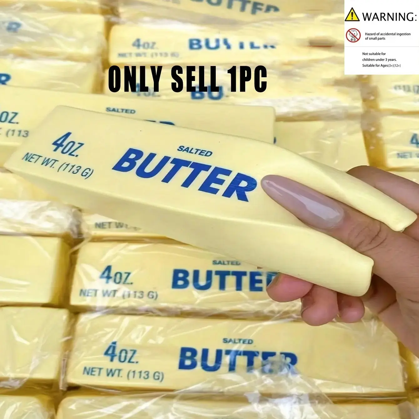 Long Strip Butter Bread Pressure Toy, Squishy and Squeeze, Squishy Fun, Stress Relief Squishies, Stress Relief Fidgeting, Slow Release, Honey Cream Flavor, Adult Party Game, Christmas Gift