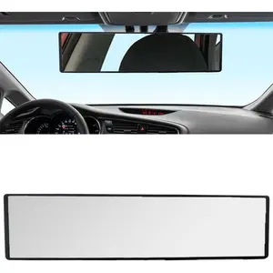 Car Rearview Mirrors, 11.26 Inch HD Wide Angle Mirror to Reduce Blind Spot, Anti Glare Clip-On Panoramic Rearview Mirror, Interior Wide Viewing Range Universal for Cars, SUVs, Vehicles