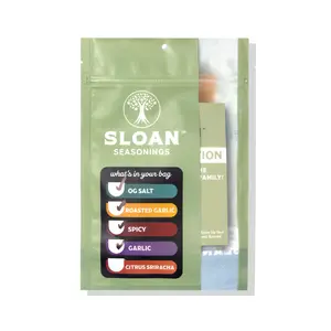 Sloan Seasonings Chef’s Edition Seasoning Blends – OG Salt, Garlic, Spicy & Roasted Garlic | 3 oz Singles or Adventure Pack 4-Pack