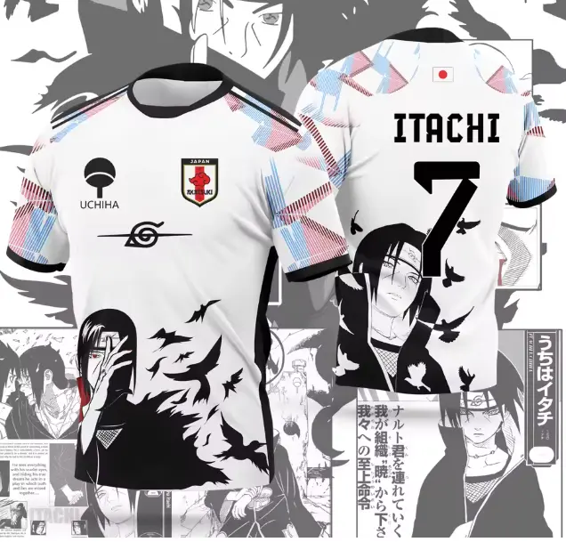 2026 New Anime Ita Jersey Manga Style Men's and Women's Summer Casual 3D Printed T-Shirt