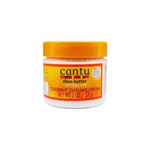 Cantu Shea Butter Coconut Curling Cream, Unisex Haircare Curly Hair Product for Natural Hair, Smooth, 2 oz