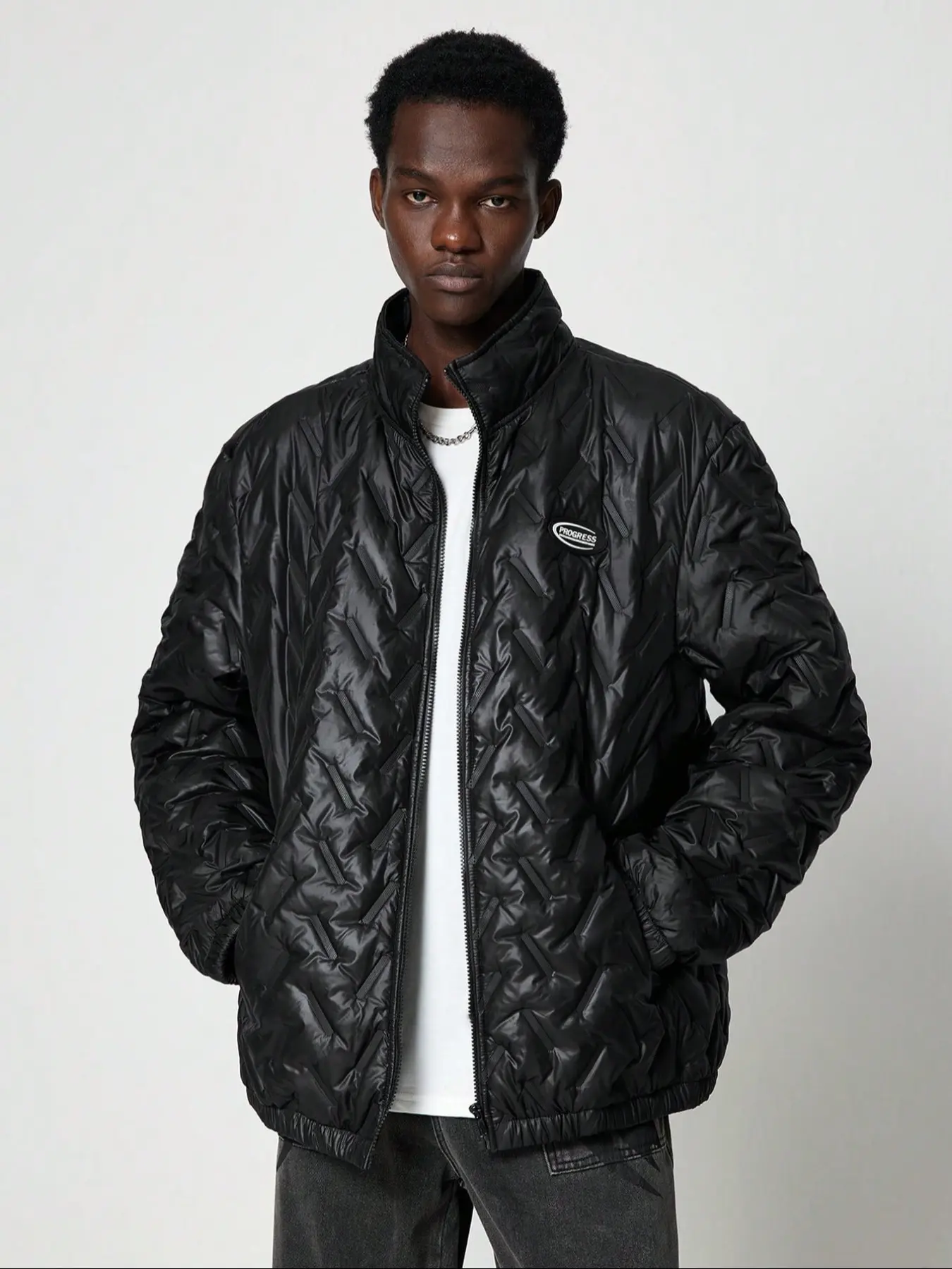 Men's Lightweight Down Jacket Cotton Coat, Fashion Outdoor Clothing, Warm Comfortable Design, Perfect Casual Style