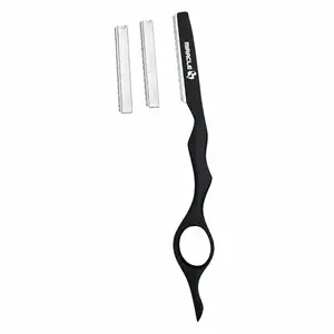 MIRACLE 7'' Professional Hair Styling Razor with  2 Extra Refill Blades – Salon-Grade Stainless Steel Thinning, Texturizing & Layering Razor for Stylists & Home Use, Scraper  Handle