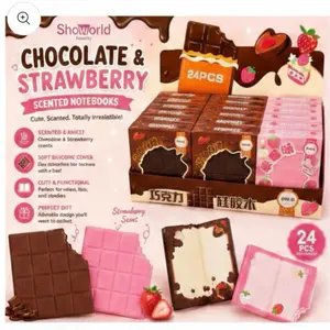 Adorable Scented Notebooks - Strawberry and Chocolate Scents (2-Pack)