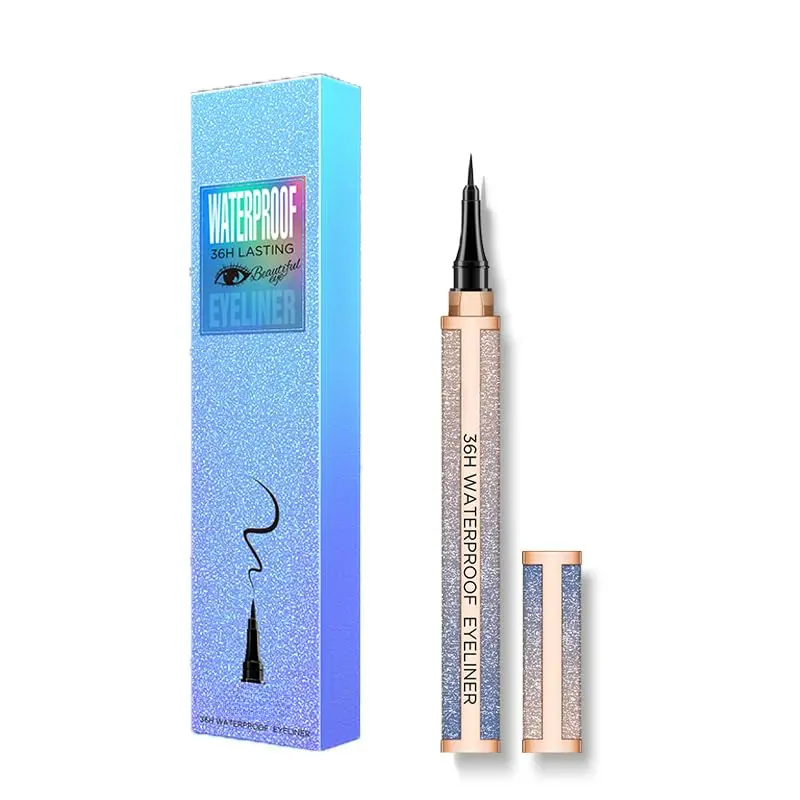 Star eyeliner Liquid Pen Glue Pen Colorful Coffee Brown Coffee Black Waterproof, Quick Drying, Non Staining Lipliner Makeup