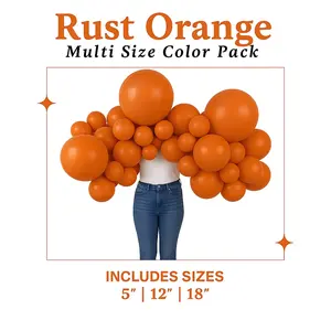 Rust Orange Balloon Pack with Optional Add-Ons