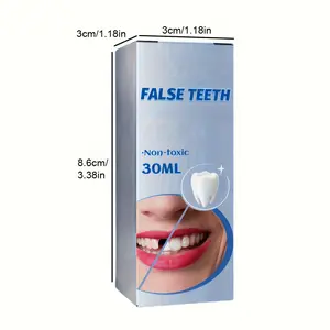 EELHOE Moldable Dental Gel Dentures Temporary Fillings for Cavities and Teeth Fillings Oral False Tooth Fake Daily Use 30ML
