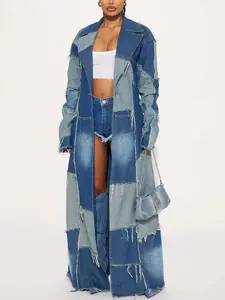 Don't Talk Loud Denim Trench Coat - Vintage Wash