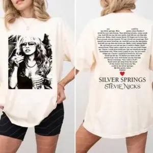 Stevie Nicks Silver Springs Lyric Two Sides Shirt