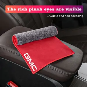 Microfiber Towel Car Cleaning Care Accessories For GMC Terrain Sierra Canyon Yukon Acadia Savana Denali AT4 Granite