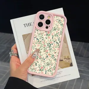 A Vibrant Green Floral Phone Case Designed for Shock Absorption And Protection, Compatible with Various for samsung Models Including A03S, A04, A12, A13, A15, A21S, A24, A25, A32, A33, A34, A35, A50, A51, A52, A53, A54, A55, A71, S20/FE, S21/FE/PLUS/ULTRA