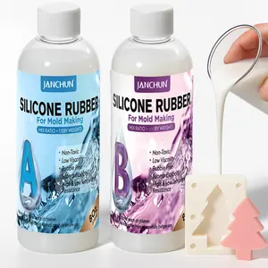 16oz Super Elastic High Performance Liquid Silicone Kit - 1:1 Mixin Fast-Curing 15A High Elastic Mold Making for Resin Candles Soap Casting