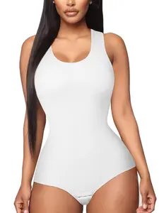 Women's Shapewear Bodysuit, Underwear, High Stretch Silk-Like Fabric, Soft Fit, Breathable Quick Dry, All Seasons Wear, No Padding, Adjustable Straps