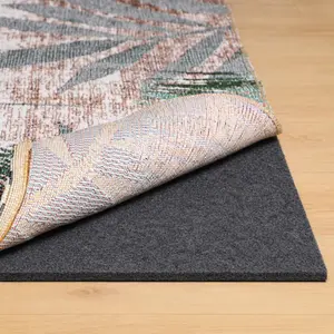 Rug Pad 8x10 Non Slip for Hardwood Floors, 1/4" Extra Thick  Felt Carpet Pad, Low Profile Underlay for Area Rugs, Safe for LVP &  Floor Finishes, Odorless & Soundproof