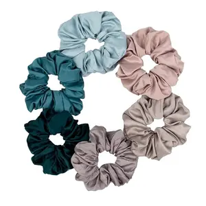 6 Pieces Satin Silk Scrunchies for hair, Big Hair Scrunchies, Satin Scrunchies, hair accessorry