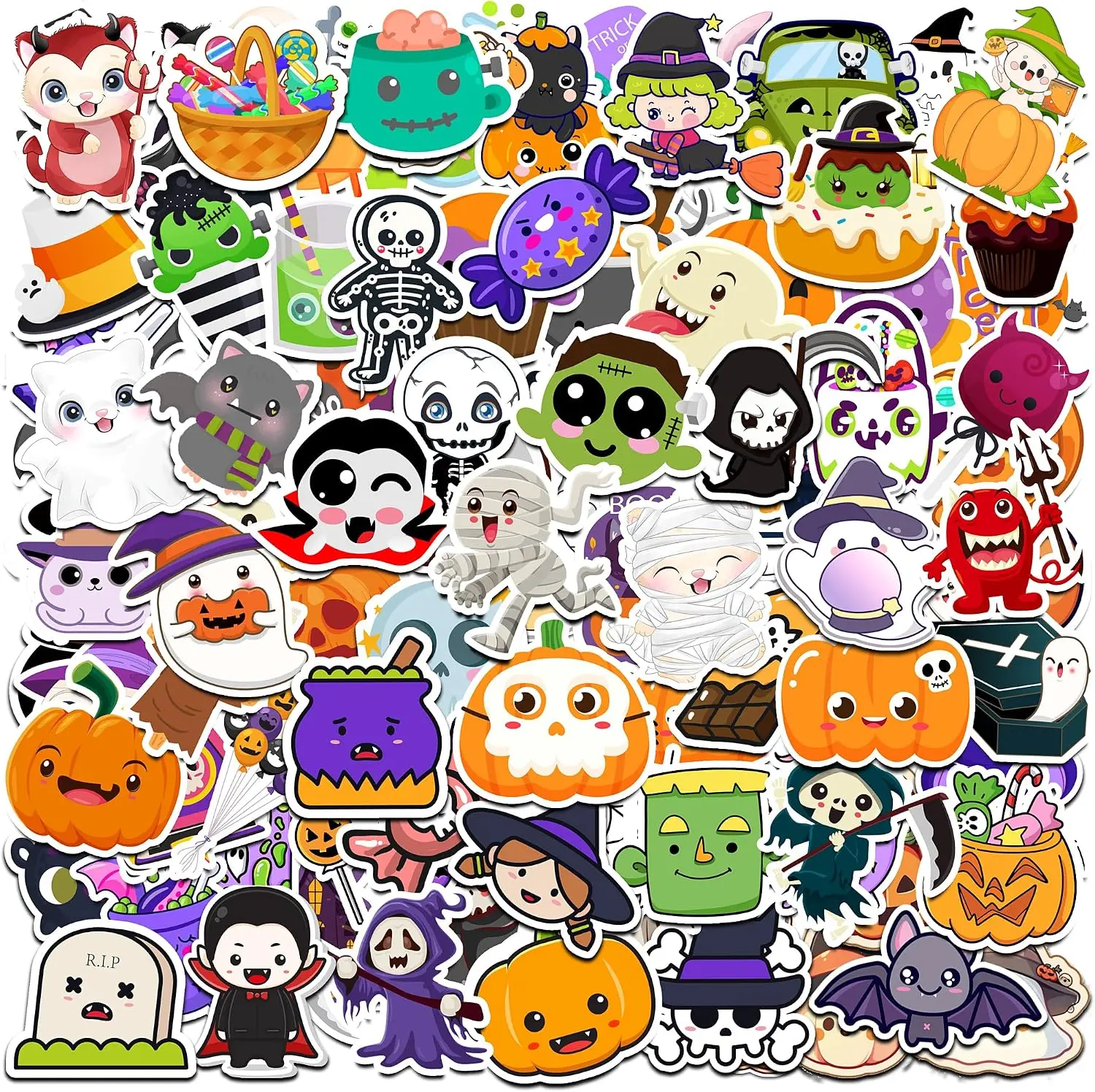 Halloween Party Favors, Halloween Stickers,100Pcs Vinyl Waterproof Stickers HSHFAMIIY