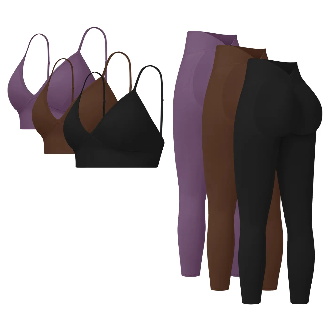 Purple + Coffee + Black